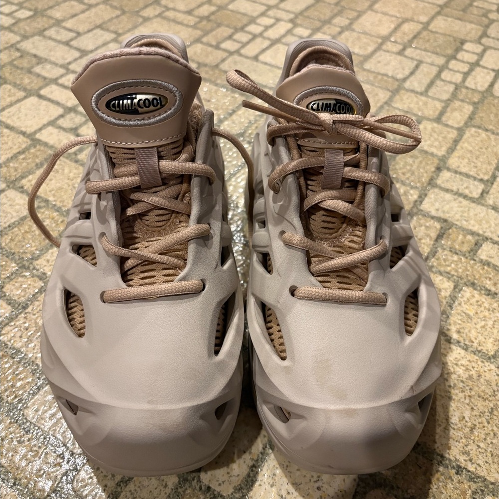 adidas Beige/Taupe Breathable Lace-Up Sneakers